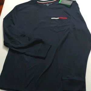 Tommy Hilfiger long sleeve navy shirt